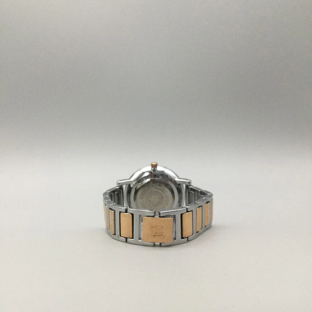 Anne Klein Womens Watch 32mm Two Tone Diamond Bracelet AK/3279 New Battery